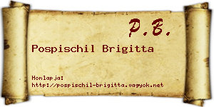 Pospischil Brigitta névjegykártya