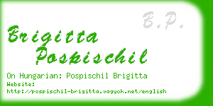 brigitta pospischil business card